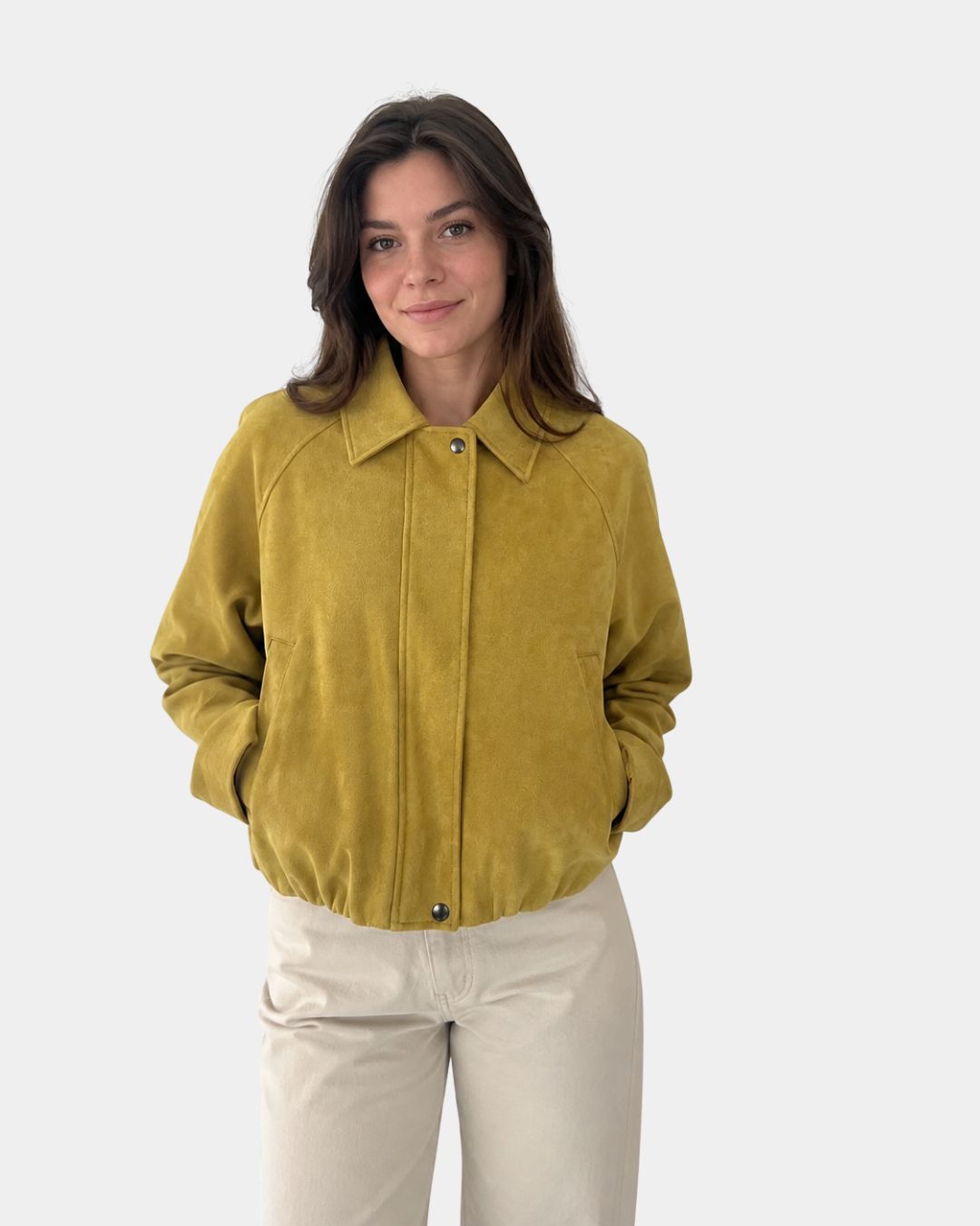 Elegantná bomber bunda s klasickým strihom