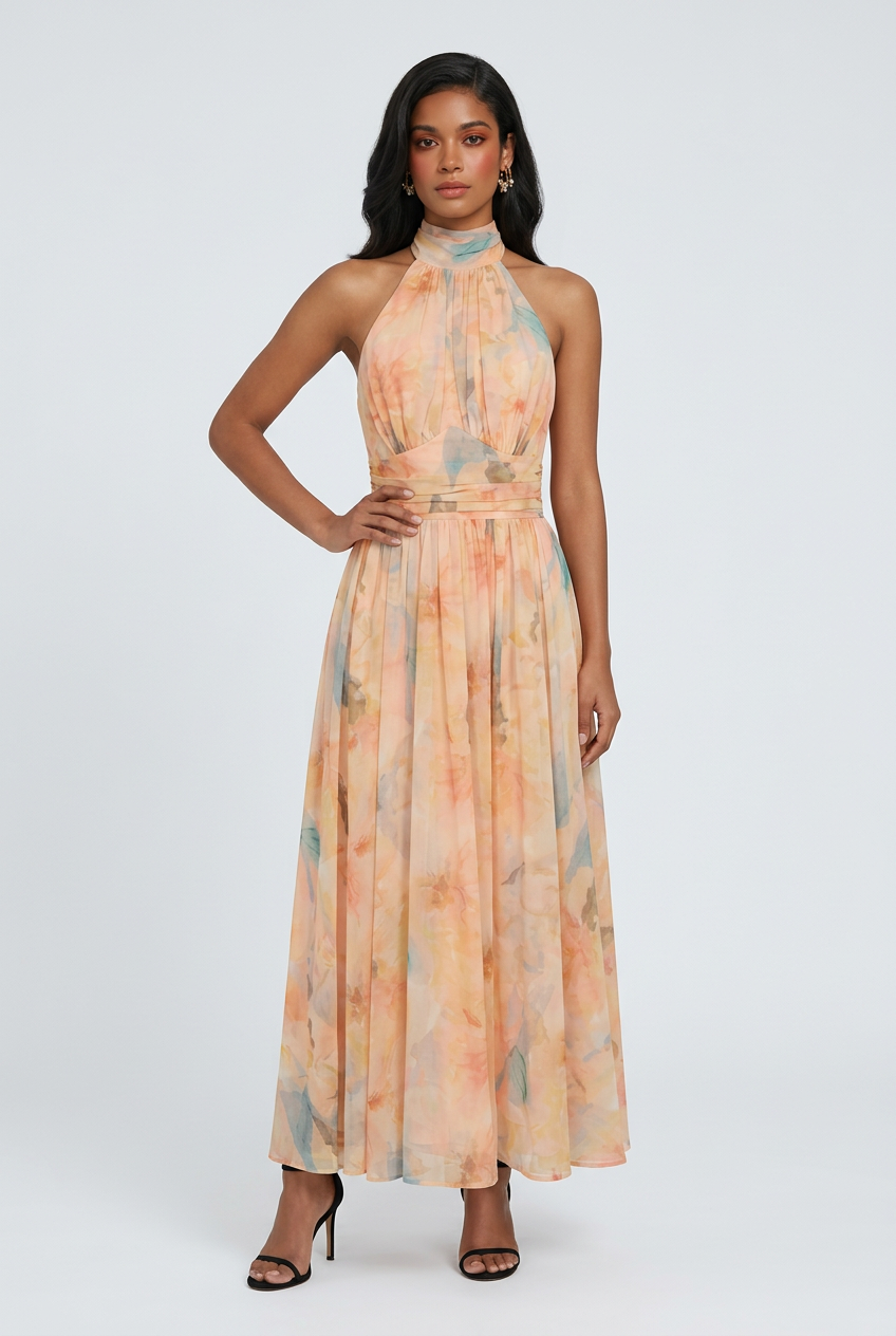 Františka | Maxi šaty za krk